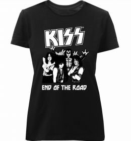 Женская премиум футболка End of the road Kiss