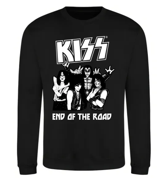 Свитшот End of the road Kiss Черный фото