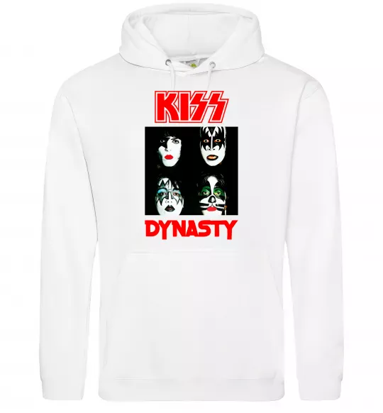 Чоловіча толстовка (худі) Kiss dynasty Білий фото