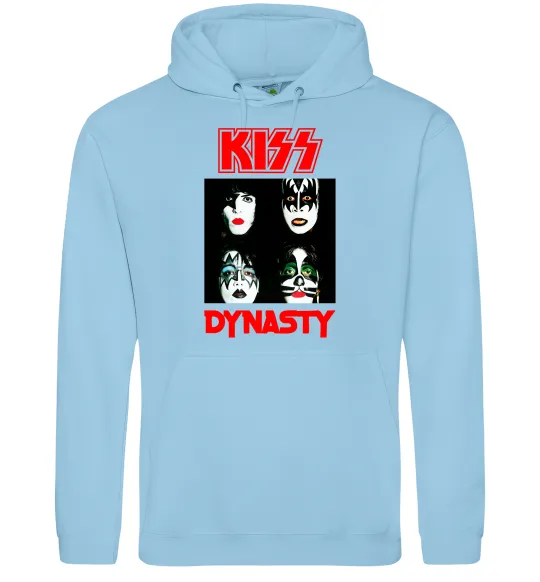 Женская толстовка (худи) Kiss dynasty Голубой фото