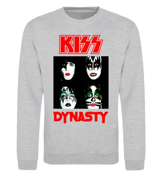 Свитшот Kiss dynasty Серый меланж фото