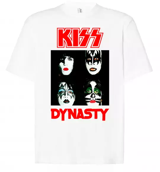 Футболка Оверсайз Kiss dynasty Білий фото