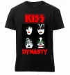 Чоловіча преміум футболка Kiss dynasty Чорний фото