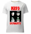 Чоловіча преміум футболка Kiss dynasty Білий фото
