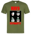 Мужская футболка Kiss dynasty Оливковый фото