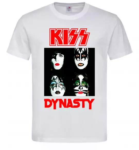 Мужская футболка Kiss dynasty Белый фото