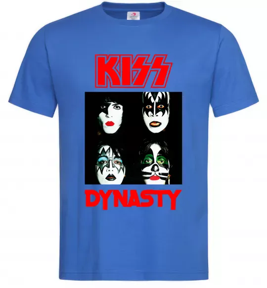Мужская футболка Kiss dynasty Ярко-синий фото