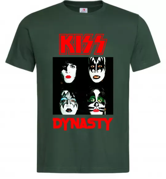 Мужская футболка Kiss dynasty Темно-зеленый фото