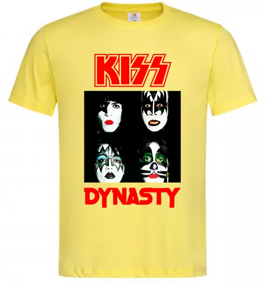 Мужская футболка Kiss dynasty Лимонный фото
