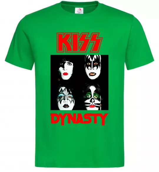 Мужская футболка Kiss dynasty Зеленый фото