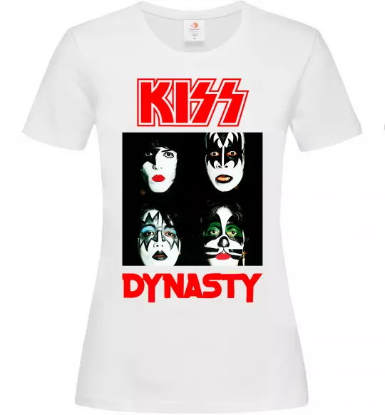 Жіноча футболка Kiss dynasty Білий фото