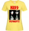 Жіноча футболка Kiss dynasty Лимонний фото