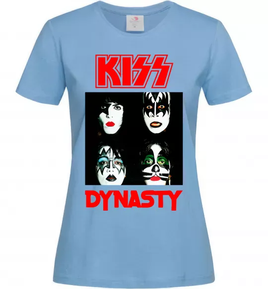 Жіноча футболка Kiss dynasty Блакитний фото