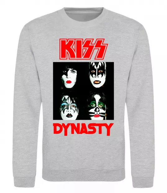 Свитшот Kiss dynasty Серый меланж фото