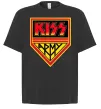 Футболка Оверсайз Kiss army Черный фото
