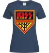 Женская футболка Kiss army Темно-синий фото