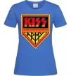Женская футболка Kiss army Ярко-синий фото