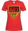Женская футболка Kiss army Красный фото