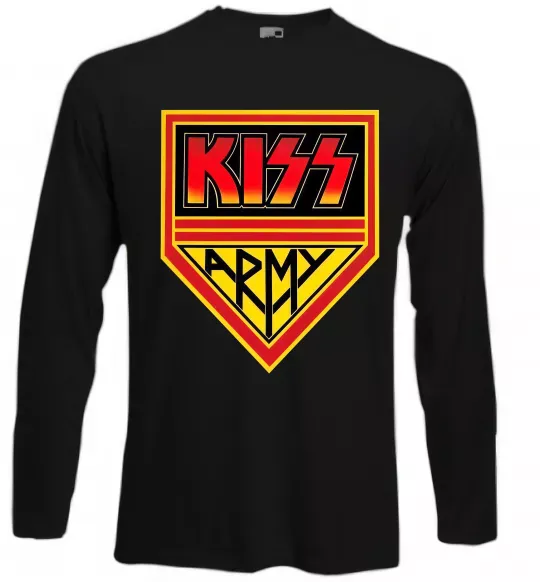 Лонгслів Kiss army Чорний фото