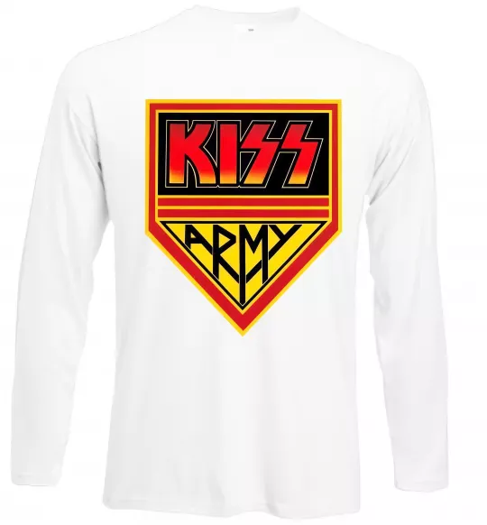Лонгслів Kiss army Білий фото
