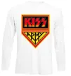 Лонгслів Kiss army Білий фото