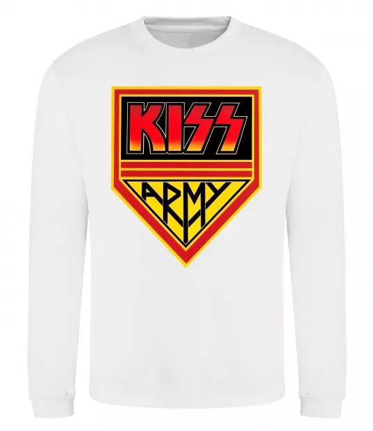 Свитшот Kiss army Белый фото