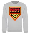 Свитшот Kiss army Серый меланж Свитшот Kiss army Серый меланж фото