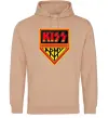 Чоловіча толстовка (худі) Kiss army Пісочний фото