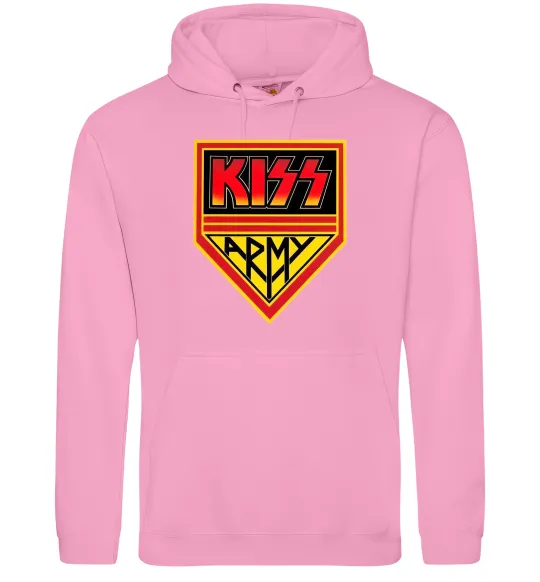 Женская толстовка (худи) Kiss army Розовый фото