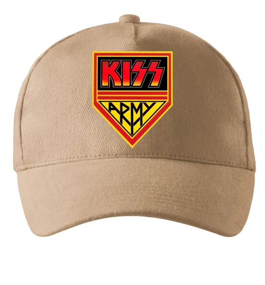 Кепка Kiss army Песочный фото