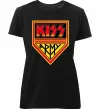 Жіноча преміум футболка Kiss army Чорний Жіноча преміум футболка Kiss army Чорний фото