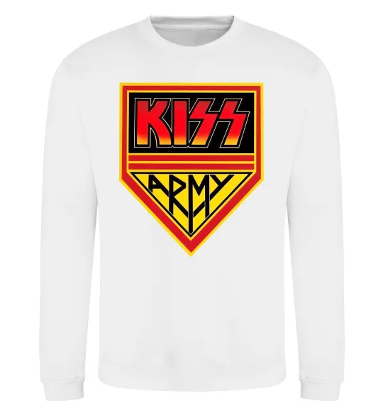 Свитшот Kiss army Белый фото