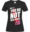 Жіноча футболка Fight club rule 1 Чорний фото