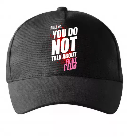 Кепка Fight club rule 1 Чорний фото