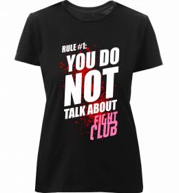 Жіноча преміум футболка Fight club rule 1