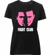 Жіноча преміум футболка Fight club Чорний фото