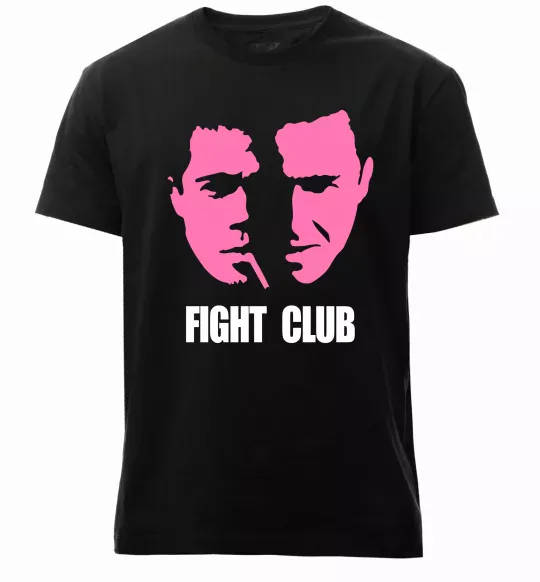 Мужская премиум футболка Fight club Черный фото