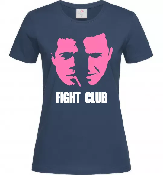 Женская футболка Fight club Темно-синий фото