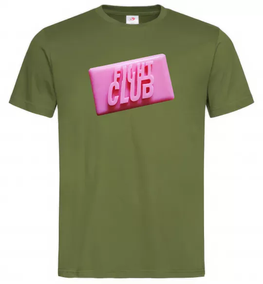 Чоловіча футболка Soap fight club Оливковий фото
