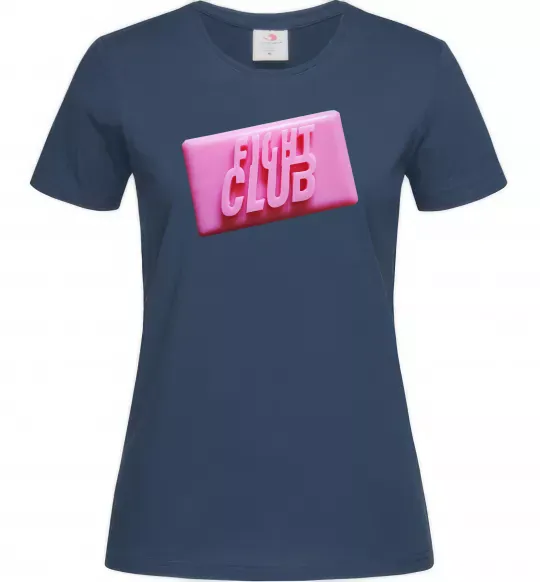 Женская футболка Soap fight club Темно-синий фото