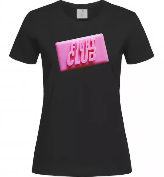 Женская футболка Soap fight club Черный фото