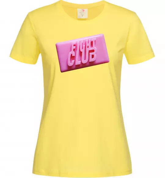 Женская футболка Soap fight club Лимонный фото