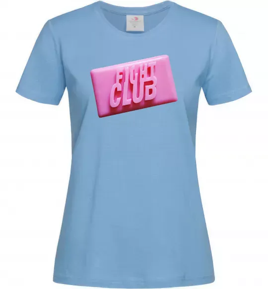Женская футболка Soap fight club Голубой фото