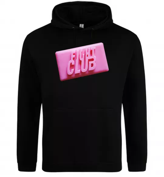 Мужская толстовка (худи) Soap fight club Черный фото