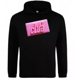 Мужская толстовка (худи) Soap fight club Черный фото