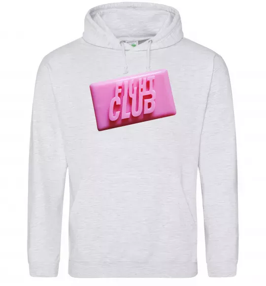 Женская толстовка (худи) Soap fight club Серый меланж фото