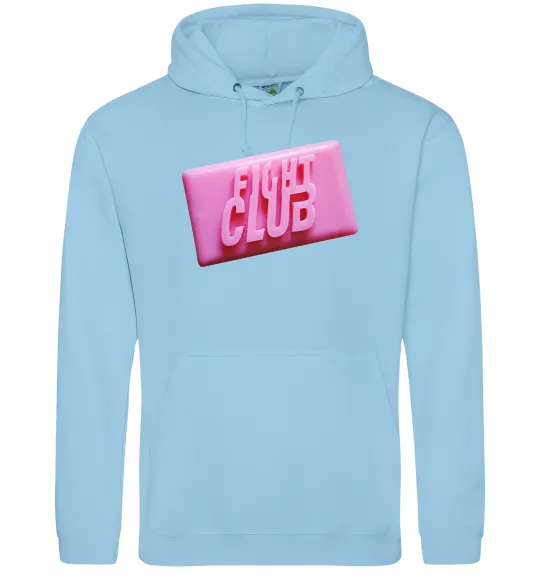 Женская толстовка (худи) Soap fight club Голубой фото