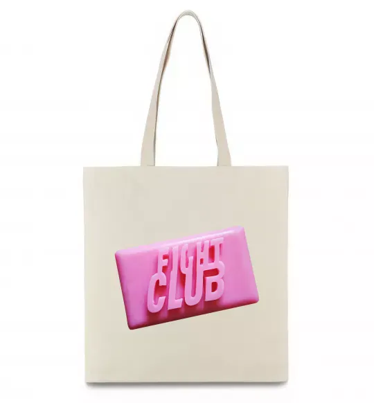 Еко-сумка Soap fight club Бежевий фото