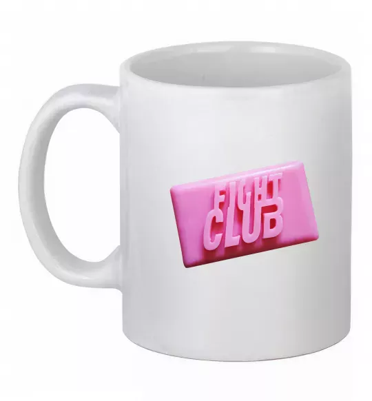 Чашка керамическая Soap fight club Белый фото