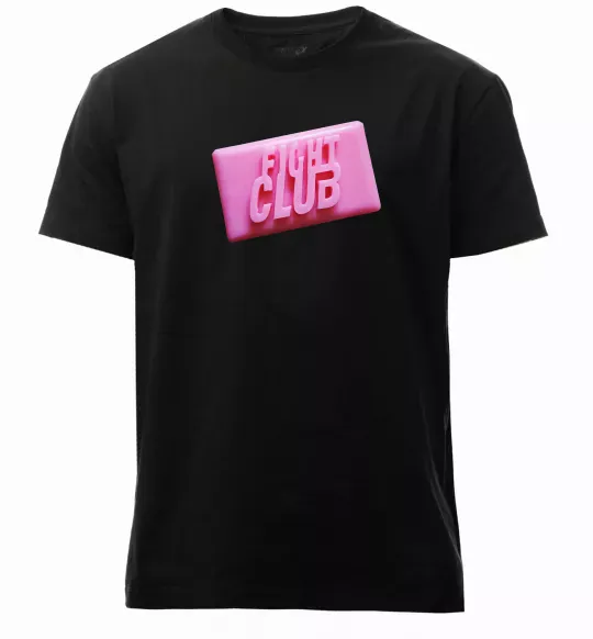 Мужская премиум футболка Soap fight club Черный фото